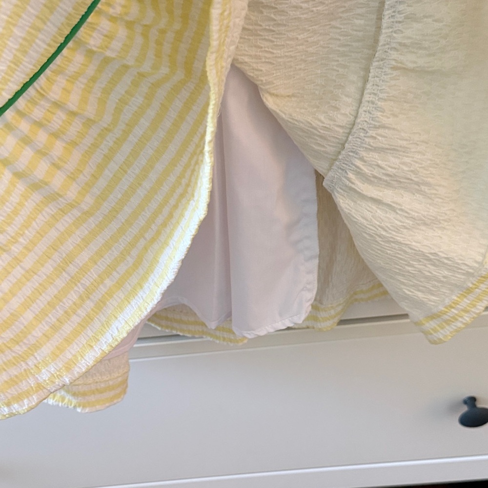 NWOT Florence Eiseman Yellow Seersucker Dress with White Peter Pan Collar - Picture 6 of 6